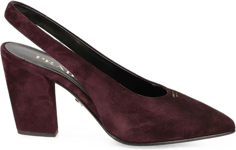 Prada Suède slingback pumps Paars