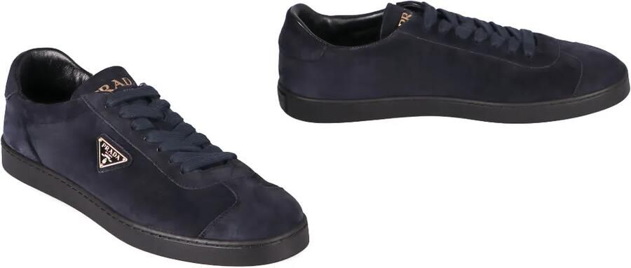 Prada Suède sneakers Blauw