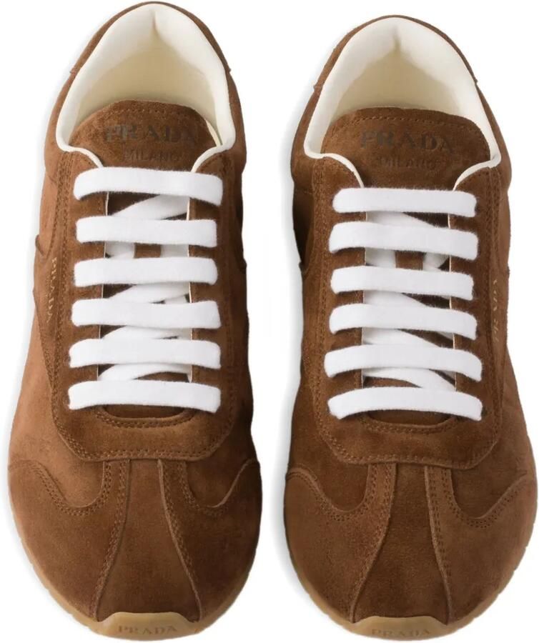 Prada Suède sneakers Bruin - Foto 2