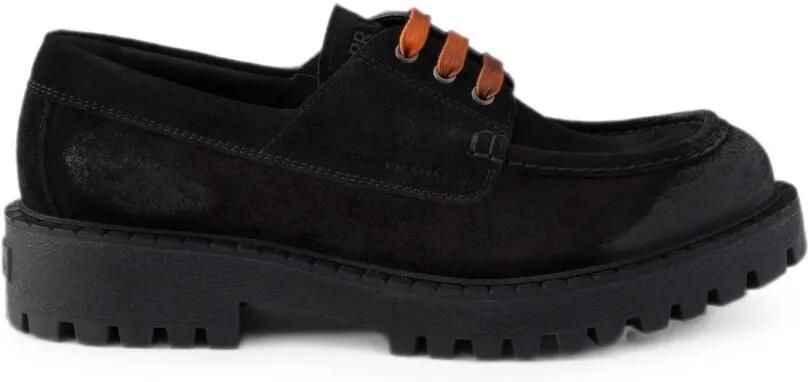 Prada Suède veterschoenen Zwart