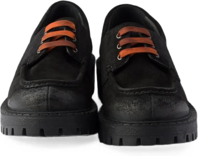 Prada Suède veterschoenen Zwart - Foto 3