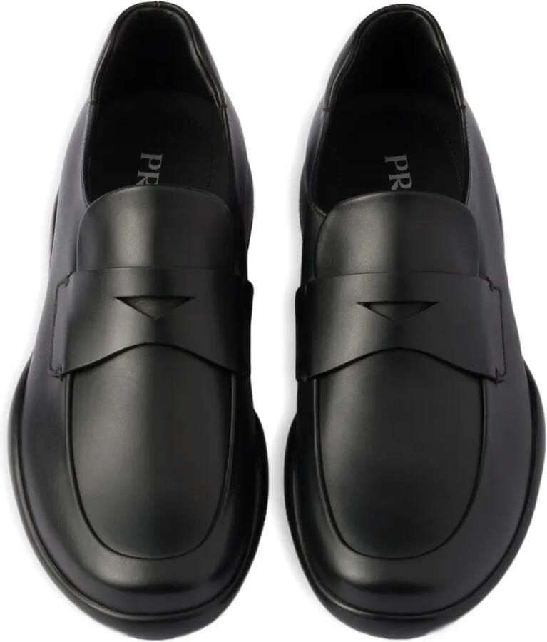 Prada Toblach leren loafers Zwart - Foto 2