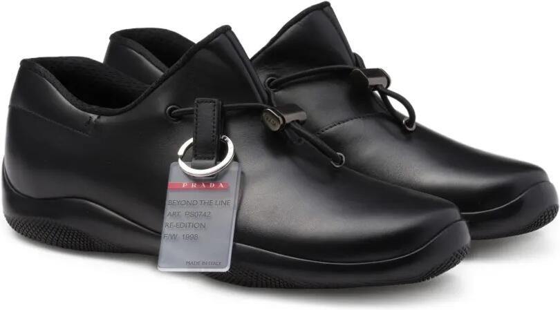 Prada Toblach leren sneakers Zwart - Foto 5