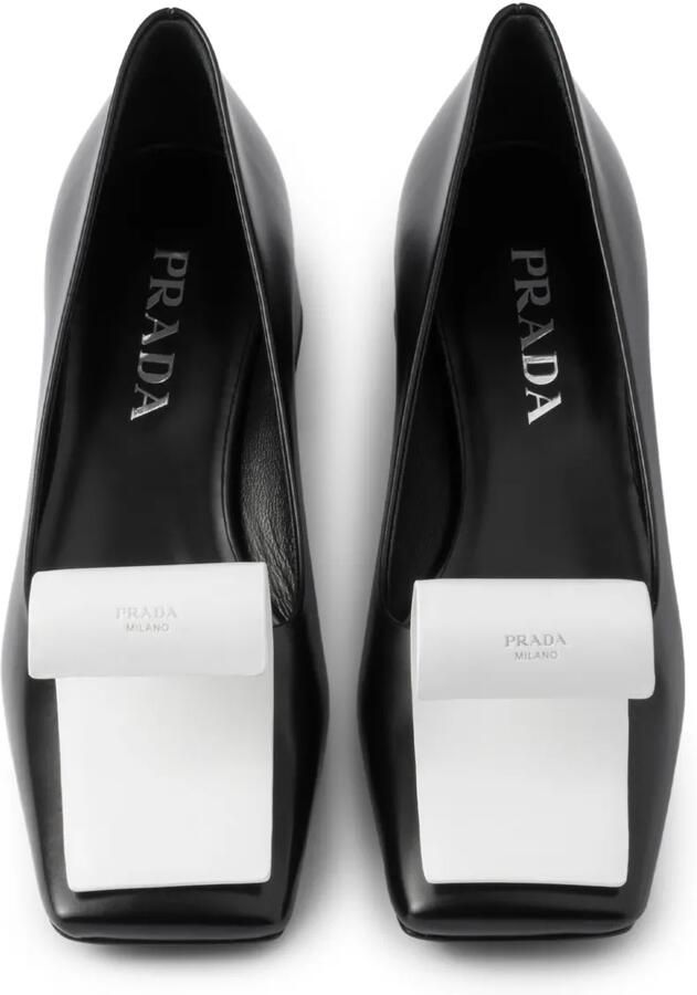 Prada Tweekleurige pumps Zwart - Foto 3