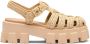 Prada Sandalen met franje Beige - Thumbnail 1