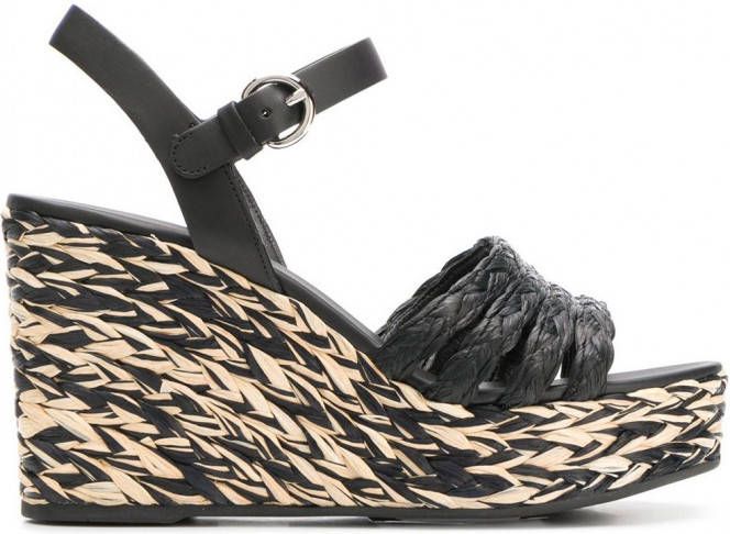 Prada Sandalen met sleehak Zwart - Schoenen.nl