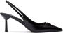 Prada Slingback pumps met logoplakkaat Zwart - Thumbnail 1