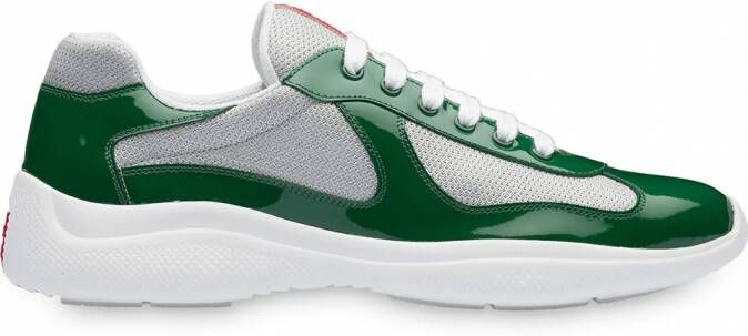 Prada Sneakers van technisch materiaal Groen Schoenen.nl