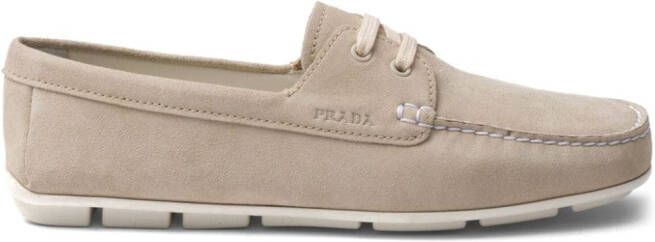 Prada Suède loafers Beige