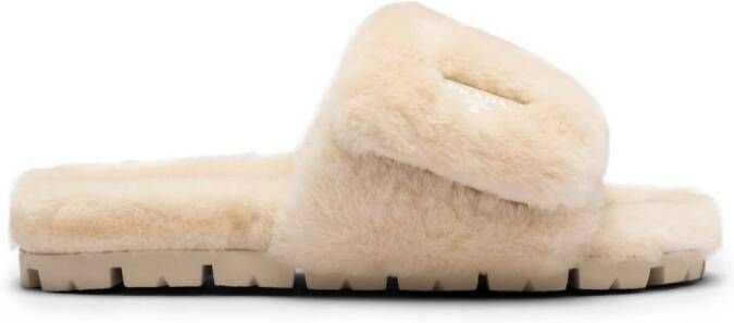 Prada Wollen slippers Beige