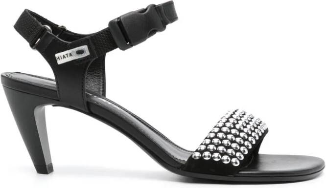 Premiata 65mm sandalen verfraaid met studs Zwart