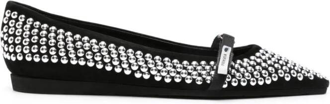 Premiata Ballerina's verfraaid met studs Zwart