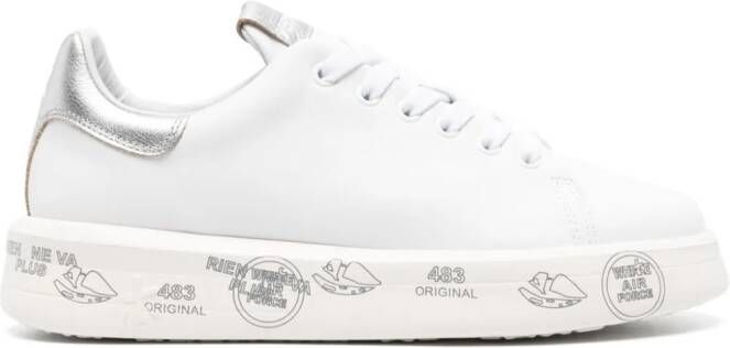 Premiata Belle 6823 leren sneakers Wit