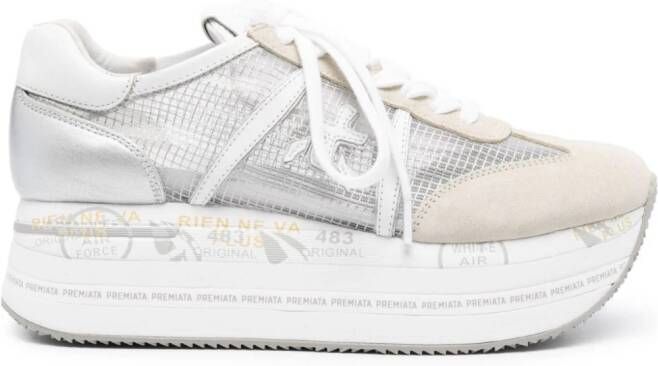 Premiata Beth sneakers met plateauzool Grijs