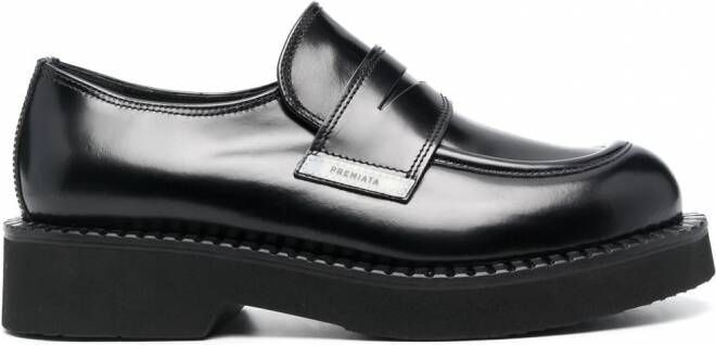 Premiata Leren loafers Zwart