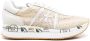 Premiata Beige Sneakers met Suède en Geperforeerde Details Beige Dames - Thumbnail 3