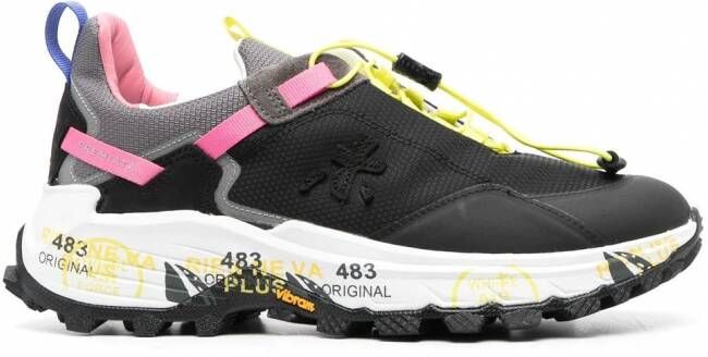 Premiata Crossd sneakers met colourblocking Zwart