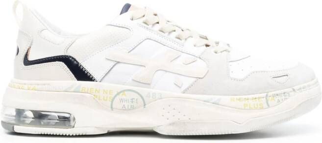 Premiata Drake sneakers met logopatch Wit