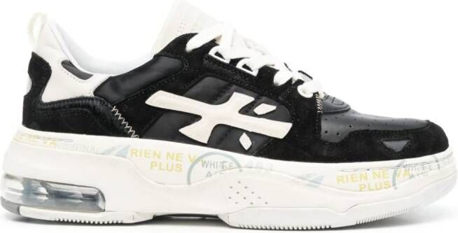 Premiata Drake sneakers met logopatch Zwart