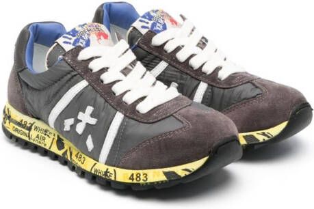 Premiata Kids Lucy leren sneakers Grijs