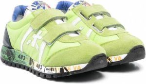 Premiata Kids Lucy sneaker met klittenband Groen