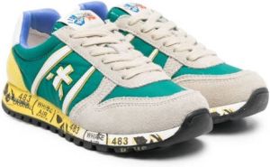 Premiata Kids Sneakers met colourblocking Groen