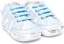 Premiata Kids Sneakers met logopatch Blauw - Thumbnail 1