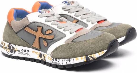Premiata Kids Zac low-top sneakers Groen