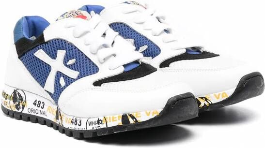 Premiata Kids Zac low-top sneakers Wit