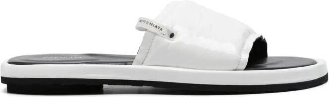 Premiata Lakleren slippers Wit