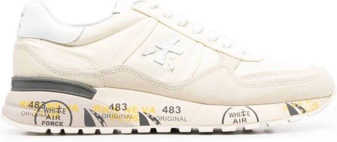 Premiata Hoogwaardige leren sneakers in ivoor Multicolor Heren - Foto 6