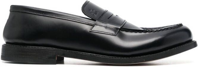 Premiata Leren loafers Zwart