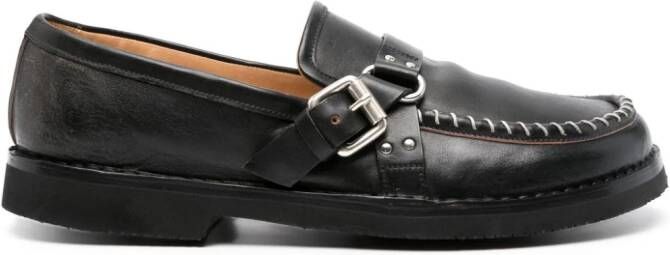 Premiata Leren loafers Zwart