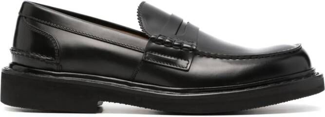 Premiata Leren penny loafers Zwart