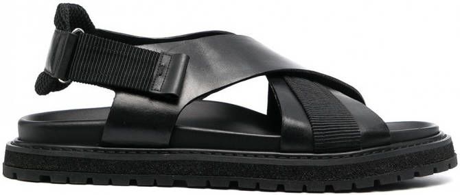 Premiata Leren sandalen Zwart