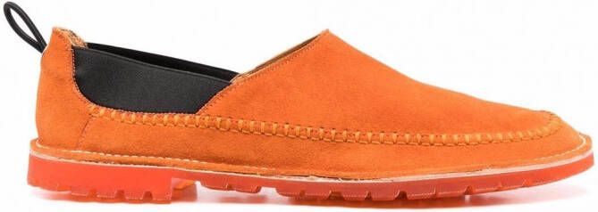 Premiata Loafers met elastische vlakken Oranje