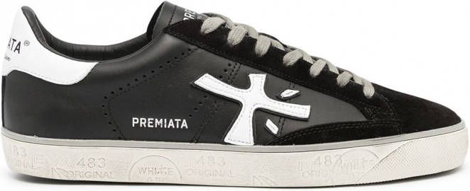 Premiata Leren sneakers Zwart