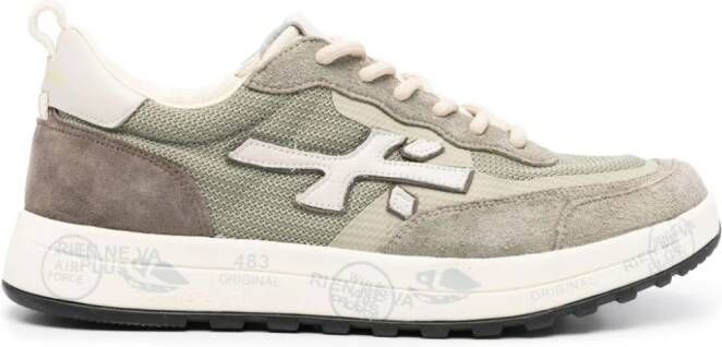 Premiata Low top sneakers met logo-applicatie Groen