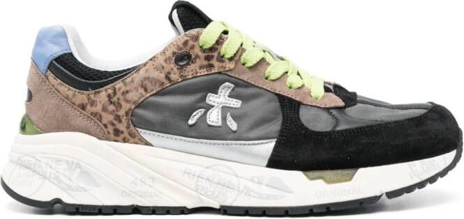 Premiata Mase sneakers met logopatch Zwart