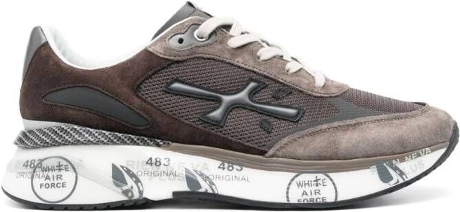 Premiata Moe Run sneakers met logoprint Bruin