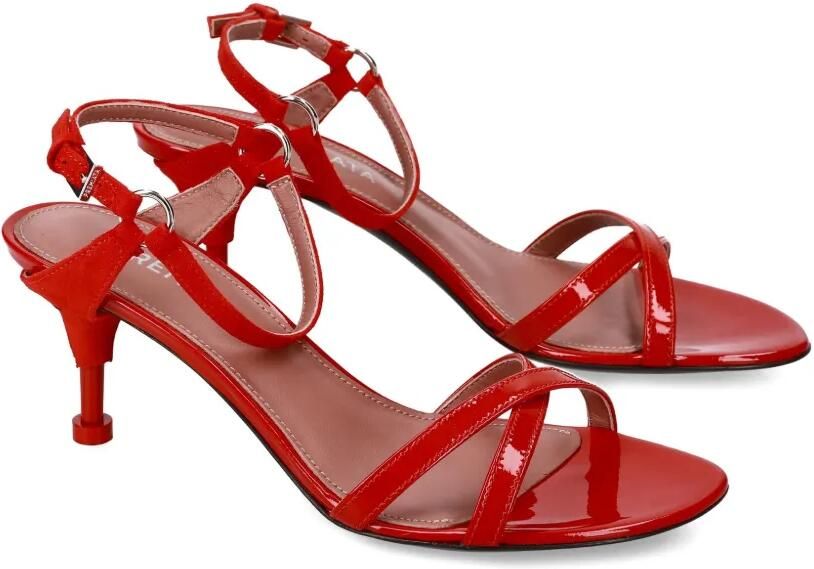 Premiata 60 mm sandalen met gekruiste bandjes Rood - Foto 3
