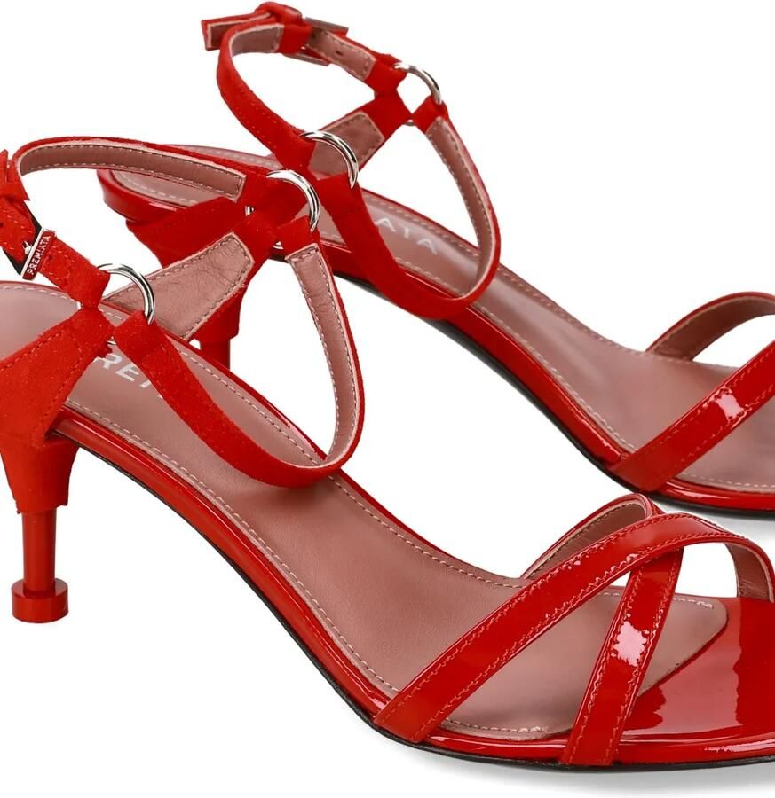 Premiata 60 mm sandalen met gekruiste bandjes Rood - Foto 2