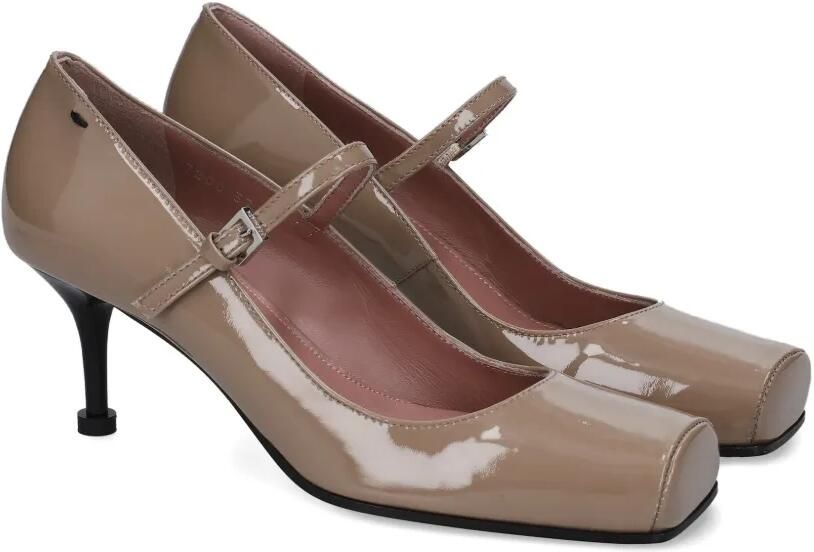 Premiata 65 mm pumps met bandje en vierkante neus Bruin - Foto 3