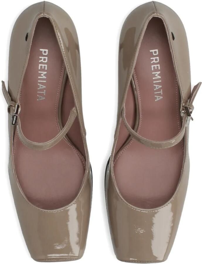 Premiata 65 mm pumps met bandje en vierkante neus Bruin - Foto 2