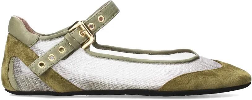 Premiata Ballerina's met gesp Beige