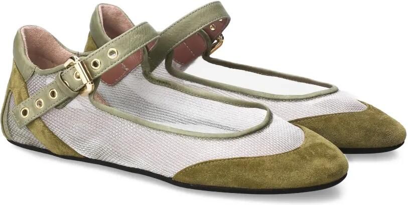 Premiata Ballerina's met gesp Beige - Foto 5