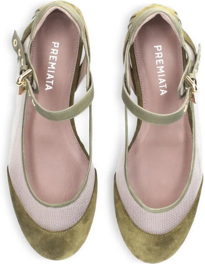 Premiata Ballerina's met gesp Beige - Foto 2