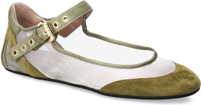 Premiata Ballerina's met gesp Beige - Foto 4