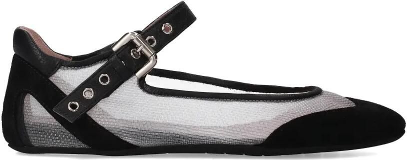 Premiata Ballerina's met gesp Zwart