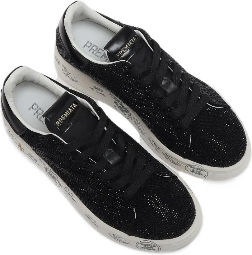 Premiata Belle crystal-embellished sneakers Zwart - Foto 2